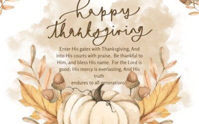 Thankfulness & A Blessing!