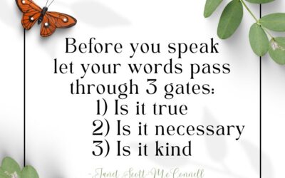 Before You Speak…