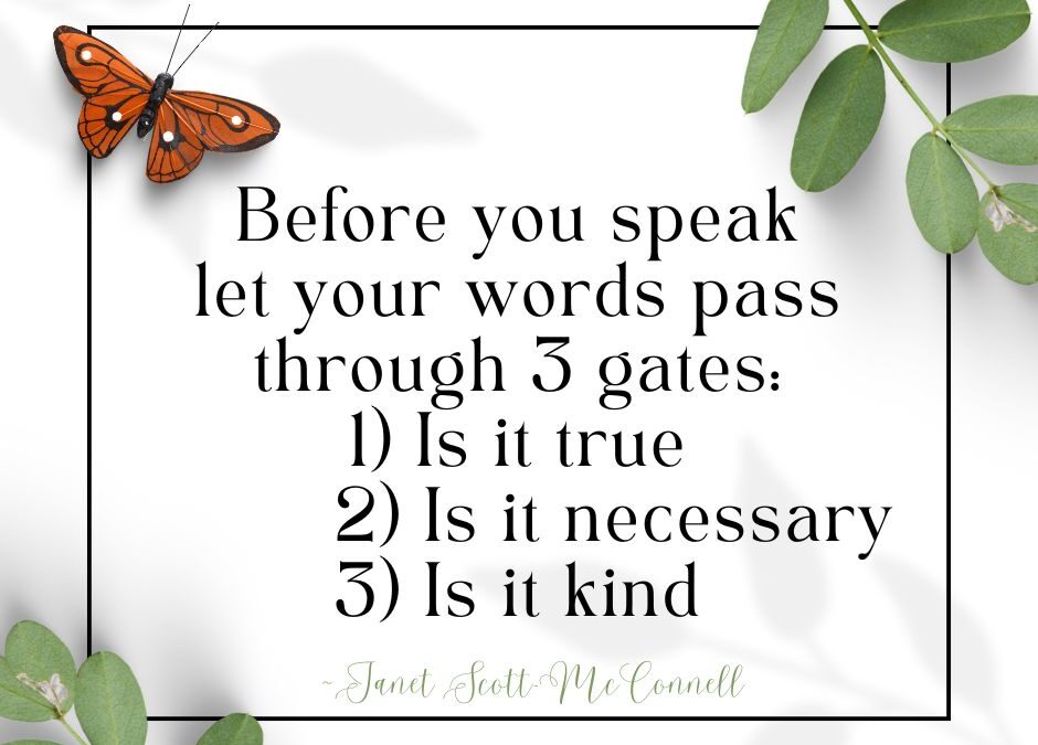 Before You Speak…