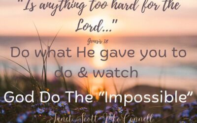 Do What God Has Given You To Do & Watch Him Do The Impossible!