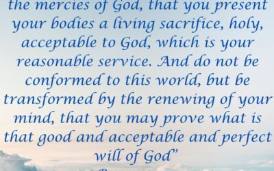 Renewing Your Mind