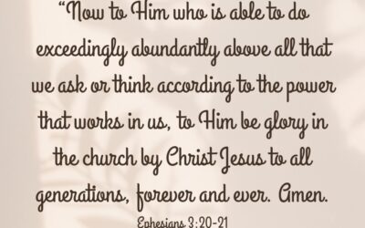 Never Underestimate What He Can Do In & Through You!