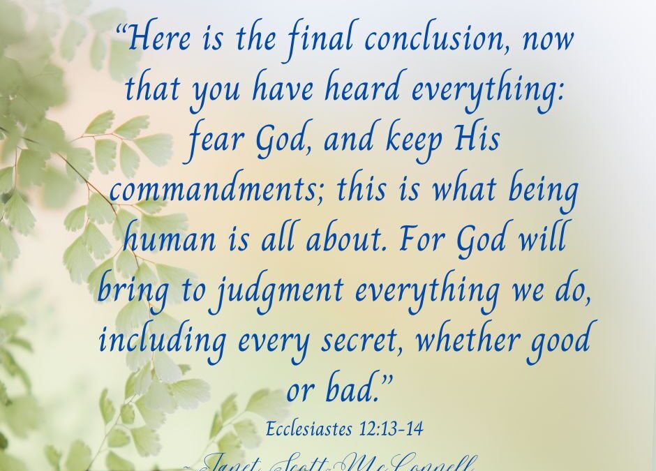 The Final Conclusion…