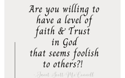 According To Your Faith…