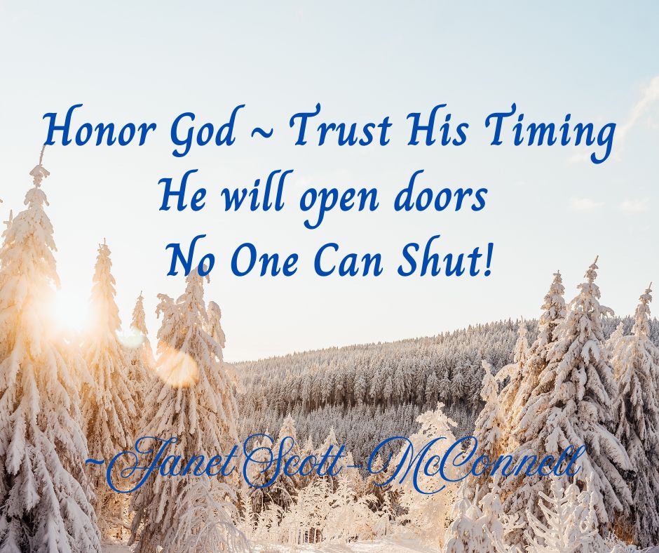 Honor God, Trust His Timing