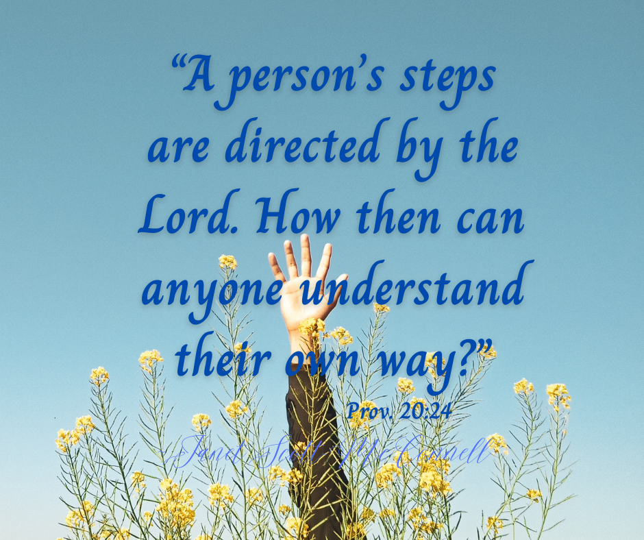 “A person’s steps are directed by the Lord