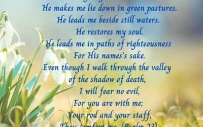 He Leads, He Restores, He Protects ~ He is With You!