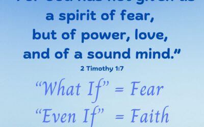 Choose Faith ~ Reject Fear
