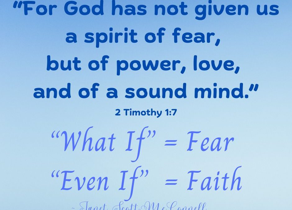 Choose Faith ~ Reject Fear