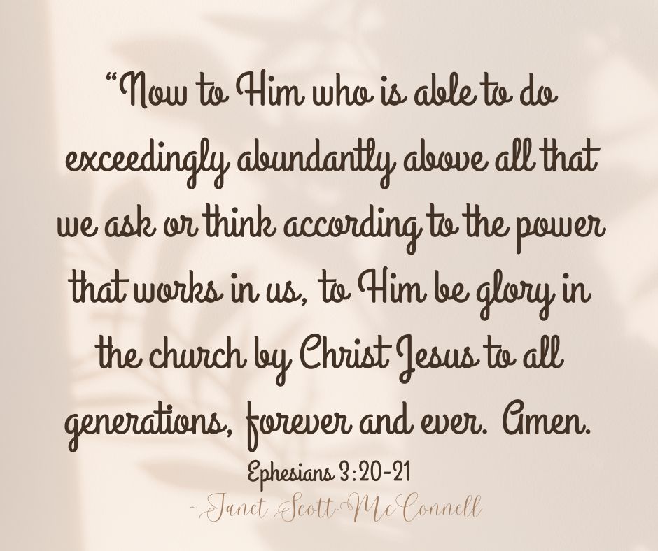 Ephesians 3 20 21