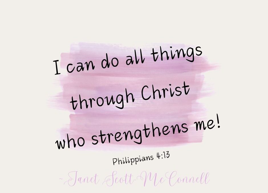 By His Grace & Strength You Can Do It!